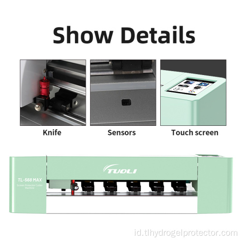 Mesin pemotong film hidrogel multi-fungsional